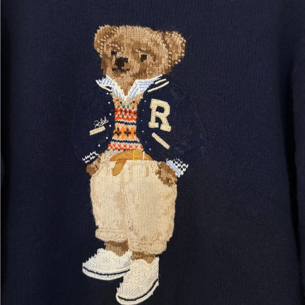 Polo Ralph Lauren Teddy Bear Sweater Dress – Size Small - Picture 2 of 5